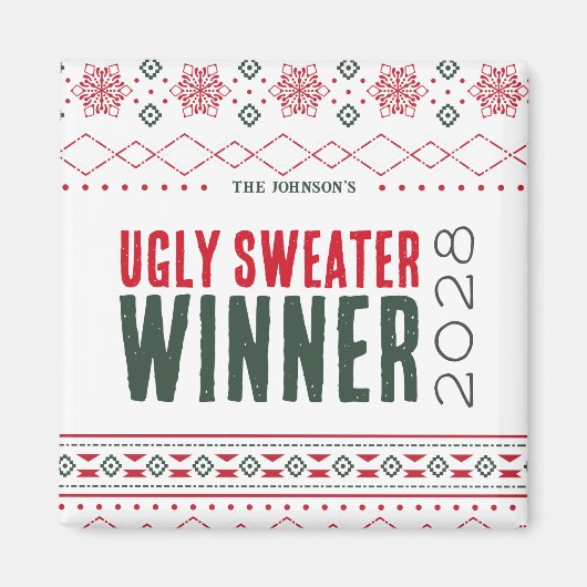 Gewinner des Ugg Sweater Contest Magnet (Vorne)