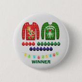 Gewinner des Uggge Christmas Sweater Wettbewerbs C Button (Vorderseite)