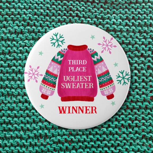 Gewinner des Ugly Sweater Contest Prize Button