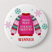 Gewinner des Ugly Sweater Contest Prize Button (Vorderseite)