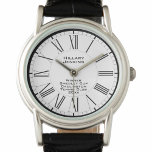 Gewinner des Wettbewerbs "Ladys Tennis" Armbanduhr<br><div class="desc">Eine Armbanduhr für den Damensieger eines Tenniswettbewerbs,  der als Auszeichnung für den Tenniswettbewerber gedacht ist. Fügen Sie den Namen des Empfängers sowie den Wettbewerb hinzu. Römische Zahlen auf weißem Hintergrund.</div>
