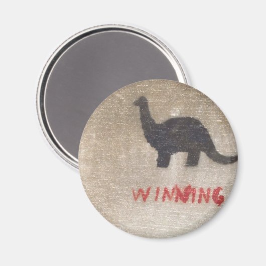 Gewinner Dinosaurier Magnet (Vorderseite/Rückseite)