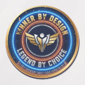Gewinner durch Design Cyberpunk-Emblem - Gaming-Le Etiketten (Design 2)