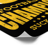 Gewinner Fantasy Football Champ Champion Draft Foo Poster (Ecke)