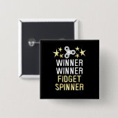 Gewinner Fidget Spinner Button (Vorne & Hinten)