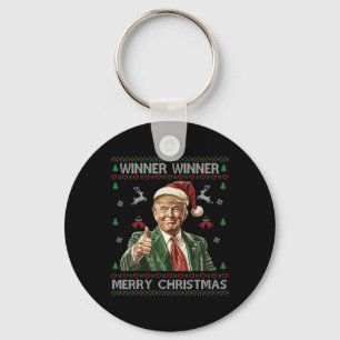 Gewinner Frohe Weihnachten Trump Santa Ugly Swe Schlüsselanhänger