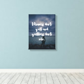 Gewinner geben nicht auf leinwanddruck (Insitu (Holzboden))