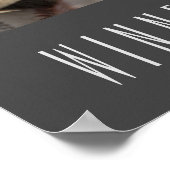 Gewinner geben nie den inspirierenden Baseball ab Poster (Ecke)