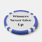 Gewinner geben niemals auf Pokerchip Pokerchips (Einzeln)