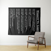 Gewinner gegen Verlierer Wandteppich (Beispiel (Horizontal))