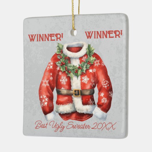 Gewinner! Gewinner! Bester Ugly Sweater von 20xx Keramikornament (Links)