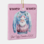 Gewinner! Gewinner! Bester Ugly Sweater von 20xx Keramikornament (Rechts)
