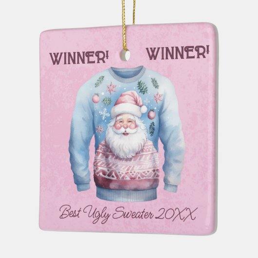 Gewinner! Gewinner! Bester Ugly Sweater von 20xx Keramikornament (Links)
