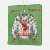 Gewinner! Gewinner! Bester Ugly Sweater von 20xx Keramikornament (Links)