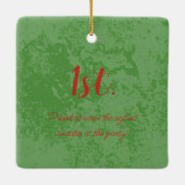 Gewinner! Gewinner! Bester Ugly Sweater von 20xx Keramikornament (Rückseite)