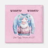 Gewinner! Gewinner! Bester Ugly Sweater von 20xx Magnet (Vorne)