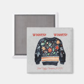Gewinner! Gewinner! Bester Ugly Sweater von 20xx Magnet (Vorderseite/Rückseite)