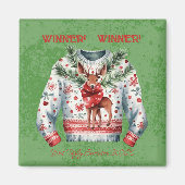 Gewinner! Gewinner! Bester Ugly Sweater von 20xx Magnet (Vorne)