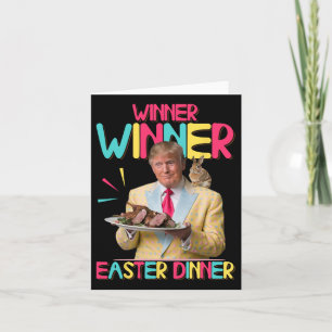 Gewinner Gewinner Ostern Abendessen Lustiger Trump Karte