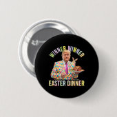Gewinner Gewinner Ostern Abendessen Präsident Trum Button (Vorne & Hinten)