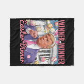 Gewinner Gewinner Ostern Abendessen Präsident Trum Fleecedecke (Vorderseite (Horizontal))