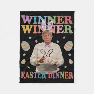 Gewinner Gewinner Ostern Abendessen Präsident Trum Fleecedecke