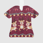 GEWINNER! GEWINNER! Tacky-Weihnachtspullover-Wettb Ornament (Vorderseite)