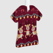 GEWINNER! GEWINNER! Tacky-Weihnachtspullover-Wettb Ornament (Vorderseite)
