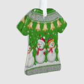 GEWINNER! GEWINNER! Tacky-Weihnachtspullover-Wettb Ornament (Vorderseite)