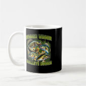 Gewinner Gewinner Walleye Abendessen Lustiger Wall Kaffeetasse (Links)