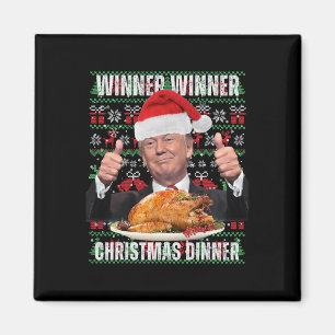 Gewinner Gewinner Weihnachtsessen Humor Lustig Tru Magnet