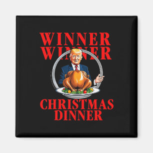 Gewinner Gewinner Weihnachtsessen Lustig Trump Gew Magnet