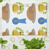 Gewinner Hühnchen-Abendessen Muster Handtuch (Gefaltet)