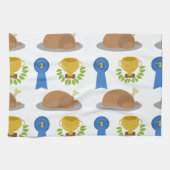 Gewinner Hühnchen-Abendessen Muster Handtuch (Horizontal)