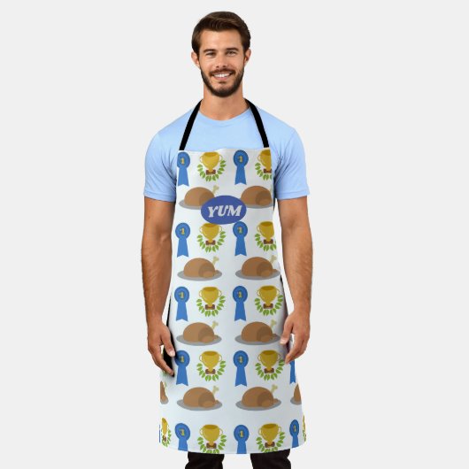 Gewinner Hühnchen-Abendessen Muster Schürze (Getragen)