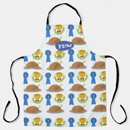 Gewinner Hühnchen-Abendessen Muster Schürze (Vorderseite)