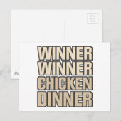 Gewinner Hühnerfest Postkarte (Vorne/Hinten)