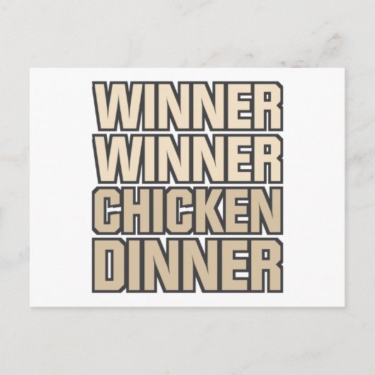 Gewinner Hühnerfest Postkarte (Vorderseite)
