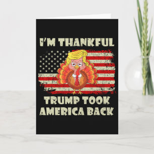 Gewinner Ich bin dankbar, dass Trump gewonnen hat, Karte