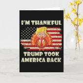 Gewinner, ich bin dankbar, dass Trump gewonnen hat Karte (Gelbe Blume)