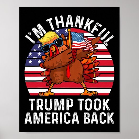 Gewinner Ich bin dankbar, dass Trump gewonnen hat, Poster (Vorne)