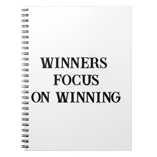 Gewinner im Fokus auf das Gewinnjournal für die Dr Notizblock (Vorderseite)