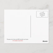 Gewinner-Kunstwerk von L. Luan, Grad 7 Postkarte (Rückseite)