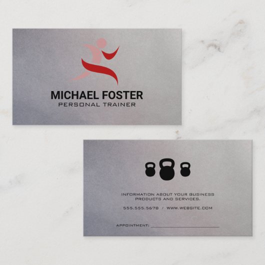 Gewinner-Logo | Kettle Bells Terminkarte (Vorne/Hinten)