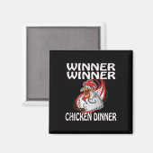 Gewinner Loser Video Game Chicken Dinner Game Play Magnet (Vorderseite/Rückseite)