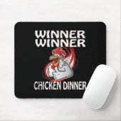 Gewinner Loser Video Game Chicken Dinner Game Play Mousepad (Mit Mouse)