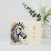 GEWINNER MIT BLUME EINLADEN POSTKARTE (Stehend Vorderseite)