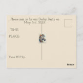 GEWINNER MIT BLUME EINLADEN POSTKARTE (Rückseite)