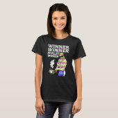 Gewinner Mullet Dinner Party im Hinterteil 3 T-Shirt (Vorne ganz)