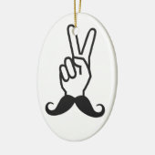 Gewinner Mustache benutzerdefinierte Farbschmuck Keramikornament (Links)